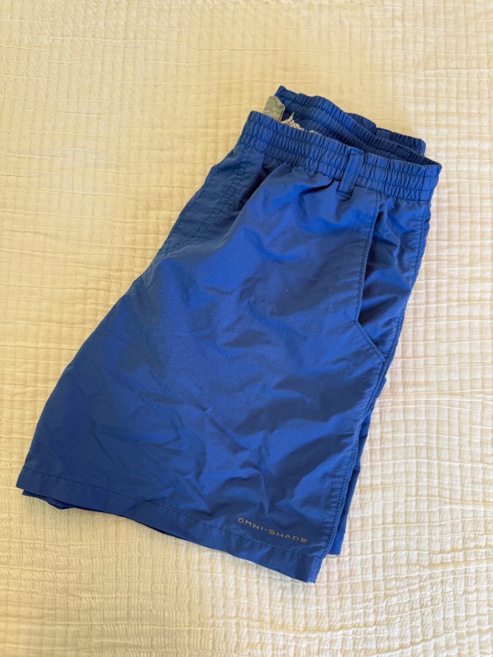Boys Columbia Omni-Shade Blue Shorts